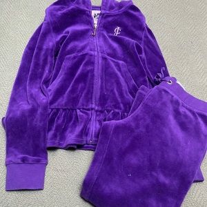 2pc Juicy velour set like new